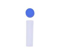 KOCKSHION 10 Pezzi Bottiglie Trasparenti in Plastica 6x2cm per Conservare Aghi e Accessori da Cucito con Coperchio Blu Organizer per Articoli da Cucito e Fai da Te