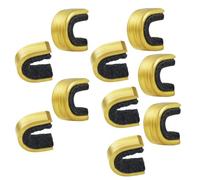 KOCKSHION 10 Pezzi Clip per Corda Arco in Rame Nero per Arco e Freccia | Punto di Incocco della Corda, Tiro Arco, Accessorio Archery, Aiuta a Mantenere la Freccia in Posizione