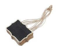 KOCKSHION 10 Pezzi Mini Lavagne Legno Reutilizzabili e Cancellabili Segnaposto Decorativi per Cucina e per e Messaggi Chiari