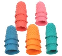 KOCKSHION 15 Pezzi Copridito in Gomma Ergonomici Protezione Dita Mani da Lesioni per Scrittura Conteggio Denaro e Giochi Design Resistente e Riutilizzabile