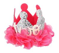 KOCKSHION 1pezzi Coro Di Compleanno Per Rete Di Tulle Con Coroncina Decorativa Accessorio Fotografico Per Festività e Feste Di Compleanno Per Piccoli