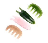 KOCKSHION 1set Massaggiatori Manuali Pettine Massaggiante Per Capelluto Tavoletta Guasha y Per Massaggi Facciali e Nasali Per Relax e Benessere