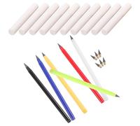 KOCKSHION 1set Matite Eterni Senza Affilatura Per Disegno e Scrittura Matite Riutilizzabili Senza Inchiostro Con Ricambi e Gommini