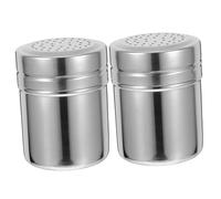 KOCKSHION 2 Pezzi Dispensatore Spezie Inossidabile Shaker per e per e Ristoranti Controllo Preciso delle Dosature