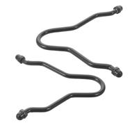 KOCKSHION 2 Pezzi Gancio e Adattatore Sagomato in Lega di Alluminio per Catena di Pioggia Nero Struttura a Filo Robusto Migliora Drenaggio dell'Acqua Piovana per Grondaia