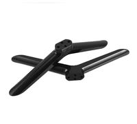 KOCKSHION 2 Pezzi Piedi per Tv Base in Plastica Nera Supporto Stabile e Installazione Facile per Camera da Letto o Soggiorno