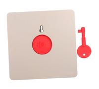 KOCKSHION 2 Pezzi Pulsante di Emergenza Antincendio Oro con Interruttore a Chiave e Reset Manuale, Installazione Facile, Design Tipo 86 per Spazi Pubblici e Ospedali