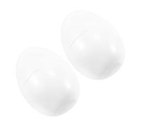 KOCKSHION 2 Pezzi Uova di Pasqua in Plastica Bianche Giganti Apribili Riutilizzabili Capacità Extra Grande per Decorazioni Festa di Pasqua e Progetti DIY Creativi
