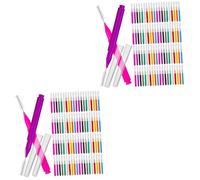 KOCKSHION 2 Set Spazzolino Spazzole Soluzione Detergente Spazzolino Denti Scovolini Dentali Plettro Riutilizzabile Per Spazzolino Pp 100 Pezzi*2
