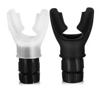 KOCKSHION 2pezzi Allenatore del Respiro in Silicone Resistenza Regolabile Dispositivo per Esercizi Polmonari Portatile Miglioramento della Capacità Vitale e Allenamento Muscolare