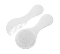 KOCKSHION 2pezzi Pettine e Spazzola Per Bambino Bambina Setole Morbide Per Rimozione Crosta Capelluto Pettine Per Stimolazione Spazzola Da Bagno Per Toelettatura Delicata