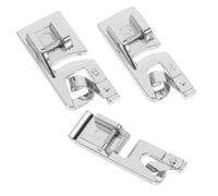 KOCKSHION 3 Pezzi Piedino per Cucito Rolled Hem Set Accessori per Macchina da Cucire Compatibile con Macchine Singer e Brother per Cucito e Patchwork su Tessuti Leggeri