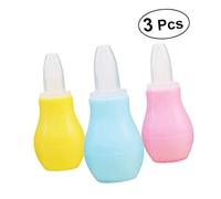 KOCKSHION 3Pezzi Aspiratore Nasale per Silicone Giallo Rosa Blu Ugello per Mucus e Naso Chiuso Facile