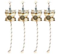 KOCKSHION 4 Pezzi Parti Sostitutive Lampada a Cherosene Vintage in Metallo, Regolatore e Porta Stoppino per Lampada a Olio retrò, Accessori per Lanterne da Campeggio e Uso Domestico