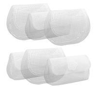 KOCKSHION 6 Fogli Rete di Plastica per Borse Fai da Te, Tela Plastica Resistente Maglia 2mm, Kit creatività Cucito e Uncinetto per Progetti Artigianali