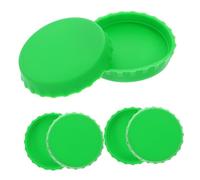 KOCKSHION 6 Pezzi coperchio della lattina di soda in silicone accessori per bevande coperchi per drink coperchi per bevande protezione per lattine in silicone bottiglia Gel di silice Green