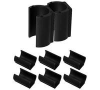 KOCKSHION 8 Pezzi Feltrini per Gambe di Mobili Forma a U Aperta in Plastica e Feltro, Antiscivolo e Resistenti All'usura, Protezione Silenziosa per Sedie e Pavimenti