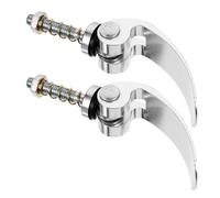 KOCKSHION Accoppiatore per Rimorchio Bici in Lega di Alluminio Argento, Design Pieghevole e Piatto, Facile Trasporto, Confezione da 2 Pezzi per Rimorchio e Bicicletta