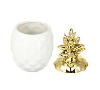 KOCKSHION Barattolo Decorativo Ornamento a Forma di Ananas in con Coperchio Contenitore Versatile per Casa e Ufficio per e Decorazioni