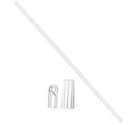 KOCKSHION Bastone Trasparente per Tende da Interno in Materiale PP Resistente Asta per Tende Verticali e Veneziane Asta di Controllo con Visione Chiara e Design Moderno