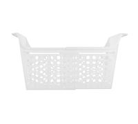 KOCKSHION Cestino Portaoggetti in Plastica Organizzazione Congelatore Cesto Di Stoccaggio Scomparto Dell'organizzatore Del Congelatore Frigorifero Piccolo Bidone Bianca