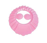 KOCKSHION Cuffia da Bagno Rosa in Eva Morbida con Protezione Orecchie Regolabile per Circonferenza Capo 40-55cm per Bagnetto e Chioma