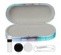 KOCKSHION Custodia Doppia Portatile Per Occhiali e Lenti Specchio, Materiale Resistente All'usura, Design Compatto Per Trasporto in Borsa e Uso Esterno