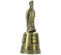 KOCKSHION Decorazione Classico Retrò in Lega Oro Qin Shi Huang Base Robusta, Ornamento per Arredamento Casa e Ufficio