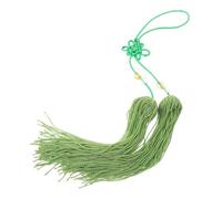 KOCKSHION Decorazione in Seta Verde per Spada Tai Chi con Nodo Cinese, Texture Liscia e Resistente, per Appassionati di Arti Marziali e Collezionisti a Casa