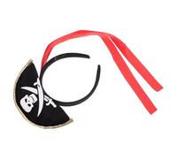 KOCKSHION Fascia per Chioma Pirata Non Tessuto e Cotone Pp, Design Unisex Divertente, per Feste a Tema e Halloween, Colore Nero per Adulti e Uomini