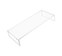 KOCKSHION Ferro Bianco Supporto Monitor da Scrivania per Casa e Ufficio | Solleva L’altezza del Display, Salva Spazio sulla Scrivania, Migliora la Visione, Colore Bianco