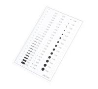 KOCKSHION Flaw Detection Gauge Chart Multifunctional Line And Point Measurement Tool Portable Pocket For Precise Defect Estimation in Various Environments