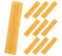 KOCKSHION Gomma naturale 10 pezzi per pulizia scarpe e borse delicata su tessuti con smacchiatore senza acqua 8 x 2 x 1 cm giallo