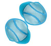 KOCKSHION Imbottitura per Casco di Sicurezza Blu in Poliestere 2 Pezzi, Traspirante e Lavabile, Previene Sudore negli Occhi, Facile da Smontare per Uso Professionale