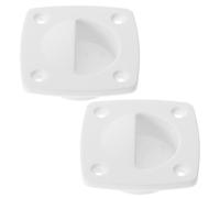 KOCKSHION Maniglia Incasso Nylon Bianco per Sportello Barca Maniglia Sollevamento Boccaporti Resistente AntiGraffio per Yacht e Camper Design Lucido e Durevole