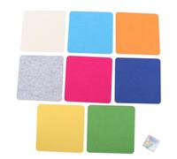 KOCKSHION Memo Board Quadrata in Feltro e Eva 8 Pezzi con 10 Push Rotondi Multifunzionale per Decorazioni Fai da Te Ufficio e Cornici per Foto Colore Casuale