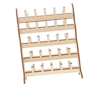 KOCKSHION Mini Porta Rocchetti in Legno Supporto Porta Filo per Filato per Cucito e Bricolage Mantiene Fili Ordinate e Accessibili Solido e Pratico Organizer per Fili