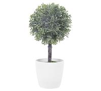 KOCKSHION Pianta Artificiale Sferica in Plastica Verde per Interni Design Retro Pastorale, Resistente a Sbiadimento e Uso lungo Termine, per Decorazione Finestra