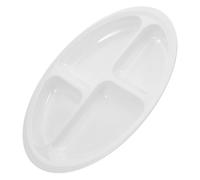 KOCKSHION Piatto Diviso Riutilizzabile Antiscivolo Per Adulti Piatto Alimentare Per Anziani Sicuro e Facile Da Pulire Luminoso