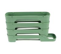 KOCKSHION Portauova Per Porta Frigorifero: Dispenser Automatico Per Uova Con Ruote, Organizer Salvaspazio, Contenitore in Plastica A 4 Strati Per Frigorifero Da Cucina