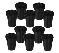 KOCKSHION Punte in Gomma Per Bastoni Da Passeggio 10 Pezzi Set, Copertura Antiscivolo in Tpr Resistente All’usura, Accessori Per Bastoncini Da Trekking Ed Escursionismo, Protezione Stabile Per Esterni