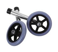 KOCKSHION Ruote Di Ricambio Silenziose Per Deambulatore, Coppia in Gomma e Acciaio Inossidabile, Sostituzione Scorrevole e Resistente Per Ausili Mobilità Anziani e Disabili