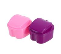 KOCKSHION Scatola Portatile Per Dentiera Con Filtro Custodia Per Pulizia e Conservazione Per Apparecchi Dentarie Per Uso Quotidiano e Viaggi