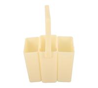 KOCKSHION Secchio Scomparti Pennelli per Plastica e Lavaggio Beige in Portatile Smontabile Tre Set Colore Casuale Casa e Lezioni d'Arte