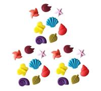 KOCKSHION Segnabicchieri Lavabili in Silicone Riutilizzabili a Forma di Foglia e Conchiglia per Bicchieri da Vino per Cocktail Party e Locali Notturni