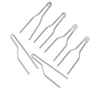 KOCKSHION Set 6 Punte per Macchina Pirografia in Metallo 1mm, Pennini per Pirografia Alta Impedenza, Punta Filo per Combustione Legno, Strumenti per Artigianato del Legno, Portatili
