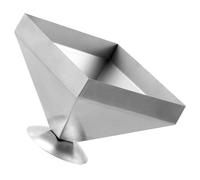 KOCKSHION Stampo per Carne a Forma di Piramide a Angoli in Acciaio Inossidabile, Facile da Usare e Resistente, per Cucina Domestica e Preparazione Alimentare