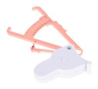 KOCKSHION Strumento Per Misurare Grasso Corporeo e Nastro Bianco e Rosa Portatile Per Misurare Percentuale Di Grasso Su Addome Vita Braccia e Fianchi Facile Da Usare e Leggero Per Donna e Uo