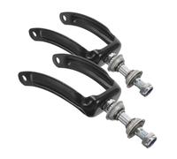KOCKSHION Supporto Forcella Ruota Anteriore per Carrozzina 2 Pezzi in Metallo Nero Cuscinetti per Ruote da 7 e 8 Pollici, Accessori Affidabili e Agili per Sedia