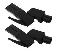 KOCKSHION Supporto per Testina Giradischi Nero 2 Pezzi in Plastica, Accessorio Antivibrazione per Giradischi Vintage, per Accessori DJ e Vinili